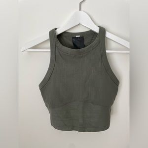 Lululemon yoga top. Green and dusty pink colors. Size 4.